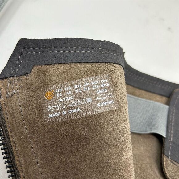 Timberland Whittemore Women's Brown Gray Leather Mid Calf Boots Size 6.5 - Picture 14 of 15